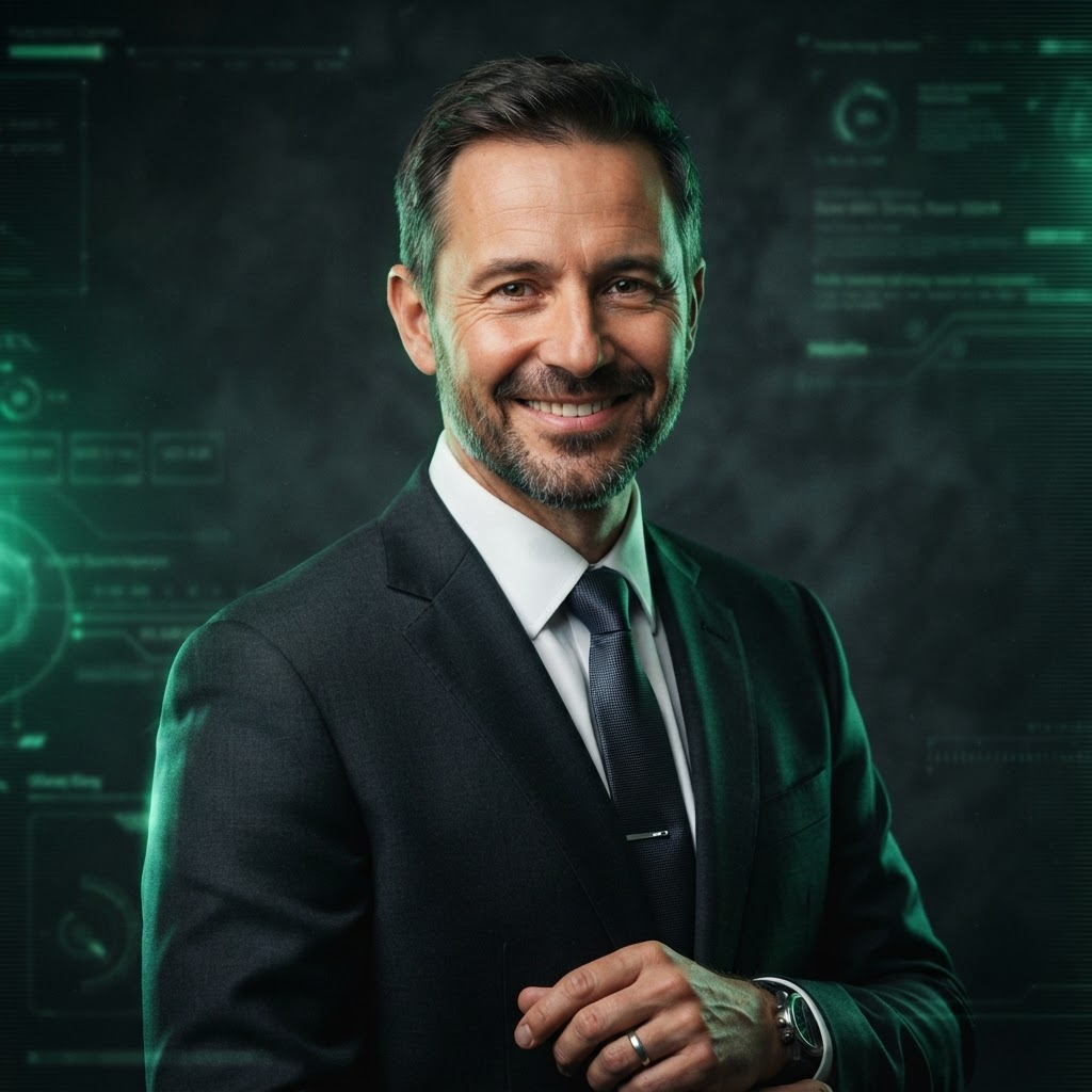 Holographic profile portrait of James Whitfield, Growth & Partnerships